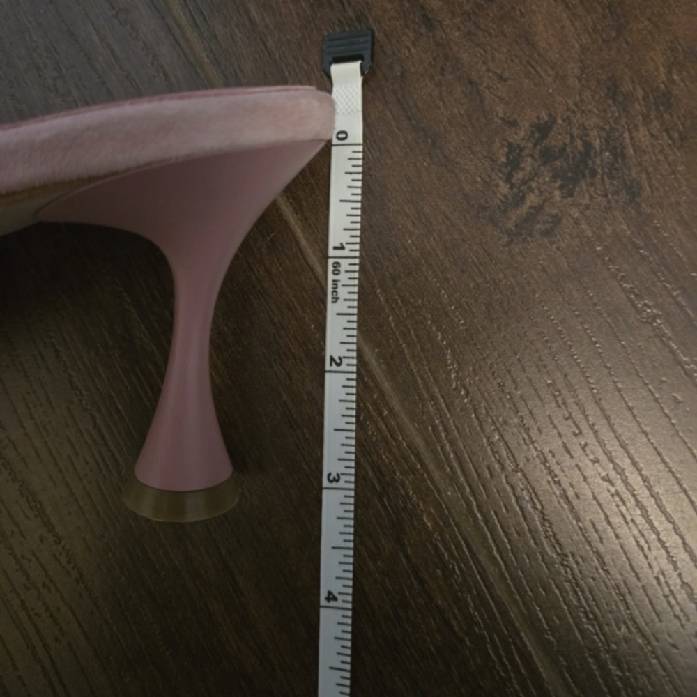 Jeffrey Campbell Pink Sculpted Heel Sandals With Eylets And Ribon - Picture 6 of 9